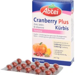 ABTEI Kürbis Plus Cranberry Kapseln 30 Stück