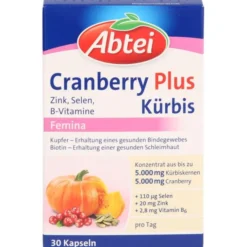 ABTEI Kürbis Plus Cranberry Kapseln 30 Stück