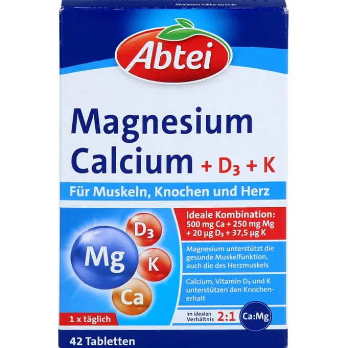 ABTEI Magnesium Calcium+D+K Tabletten 42 Stück