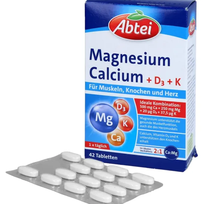 ABTEI Magnesium Calcium+D+K Tabletten 42 Stück