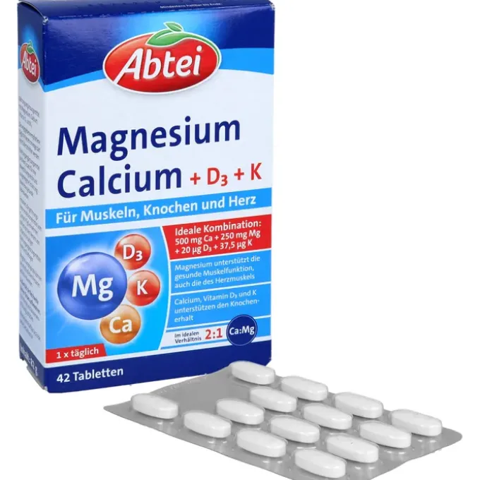 ABTEI Magnesium Calcium+D+K Tabletten 42 Stück