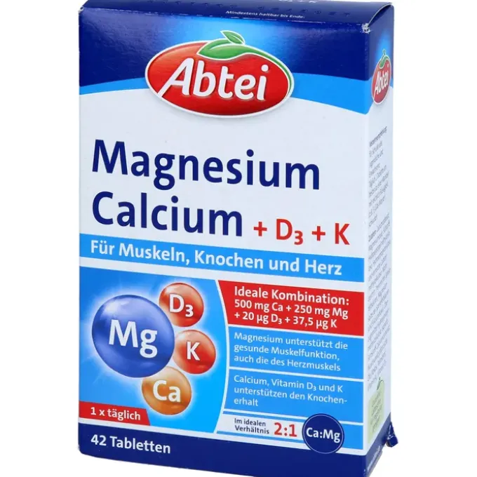 ABTEI Magnesium Calcium+D+K Tabletten 42 Stück