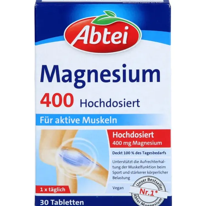 ABTEI Magnesium 400 hochdosiert Tabletten 30 Stück