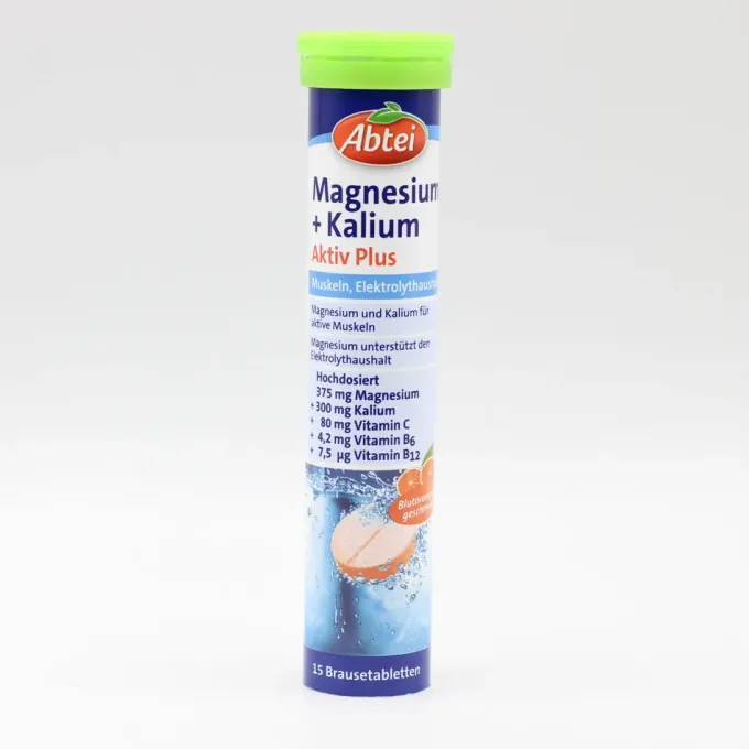 ABTEI Magnesium+Kalium Aktiv Plus Brausetabletten 15 Stück