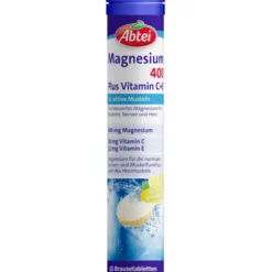 ABTEI Magnesium 400 Plus Vitamin C+E Brausetabl. 15 Stück