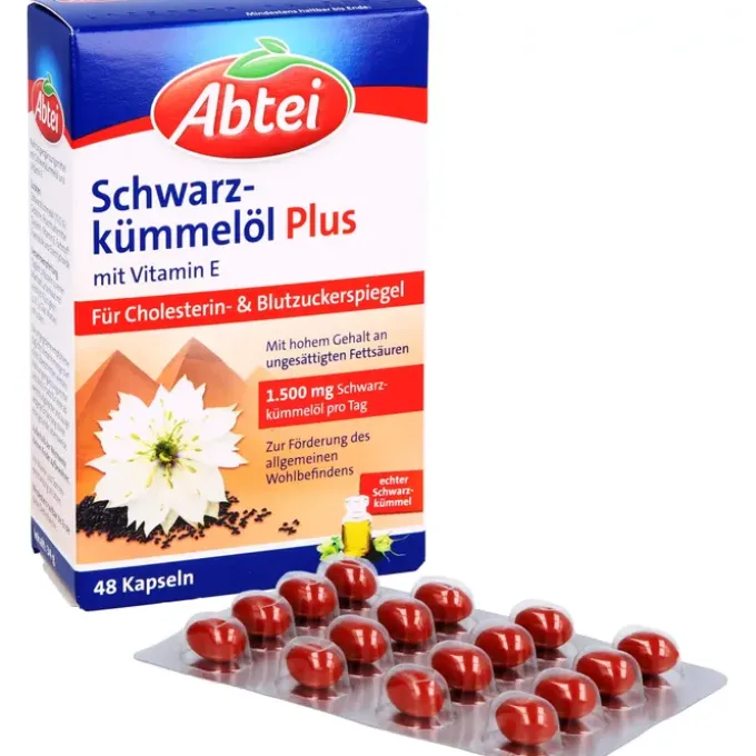 ABTEI Schwarzkümmelöl Plus Kapseln 48 Stück