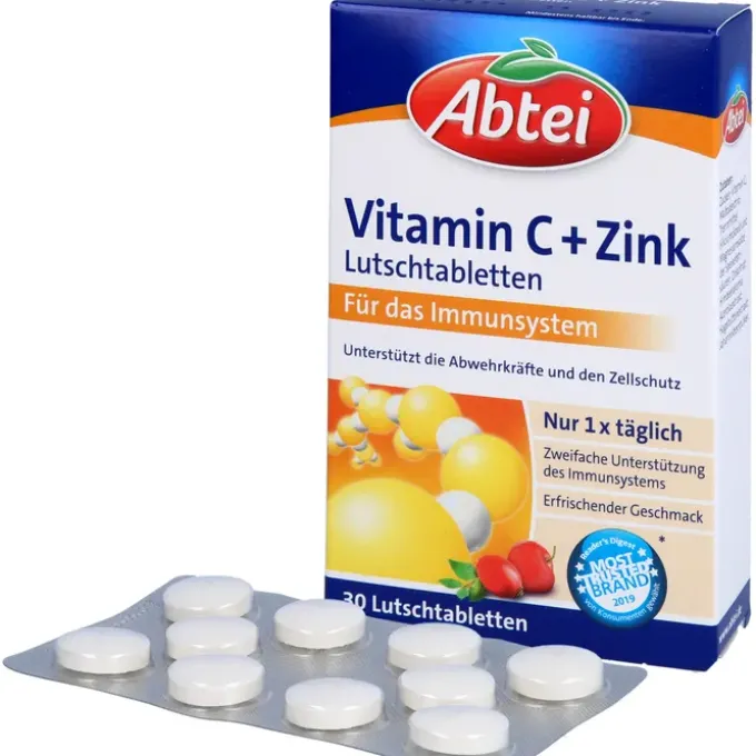 ABTEI Vitamin C plus Zink Lutschtabletten 30 Stück
