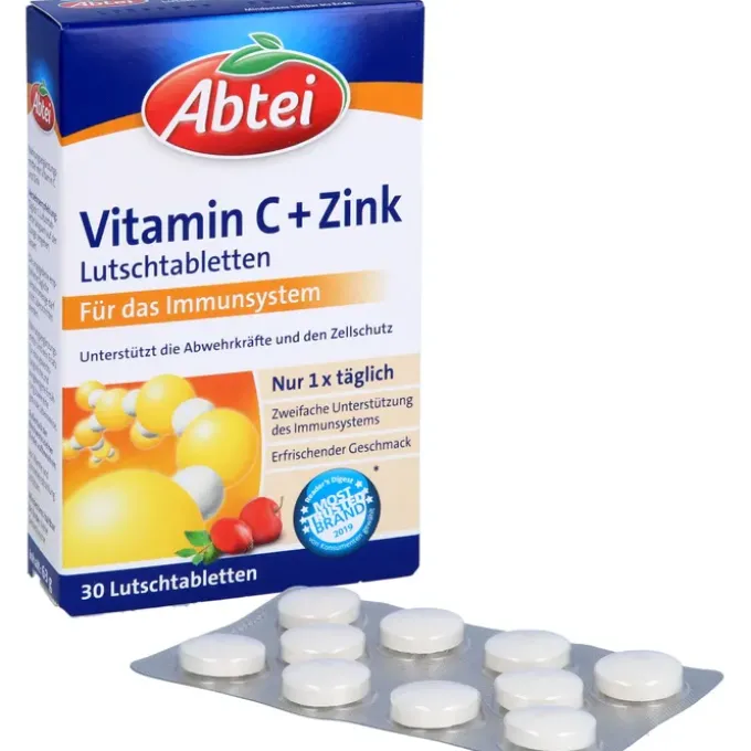 ABTEI Vitamin C plus Zink Lutschtabletten 30 Stück