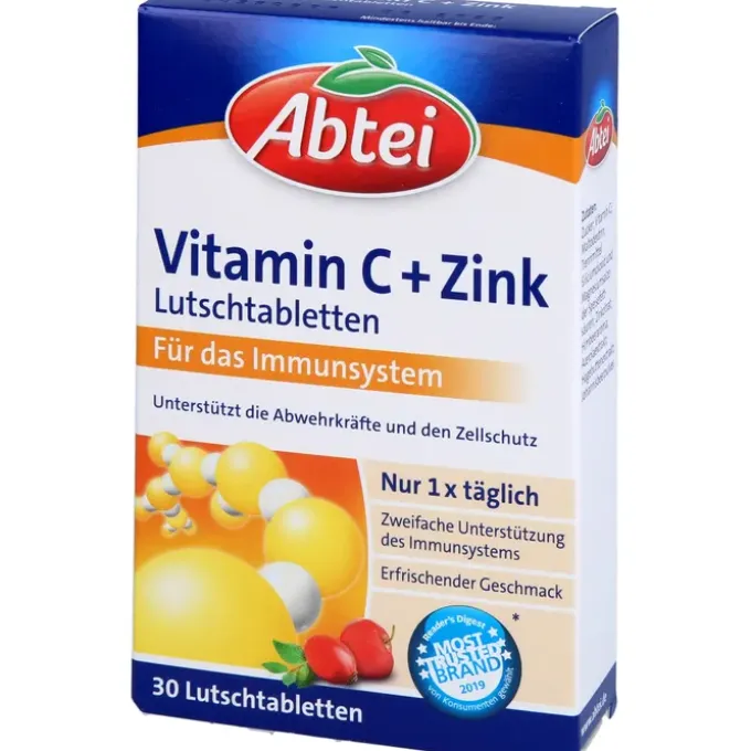ABTEI Vitamin C plus Zink Lutschtabletten 30 Stück