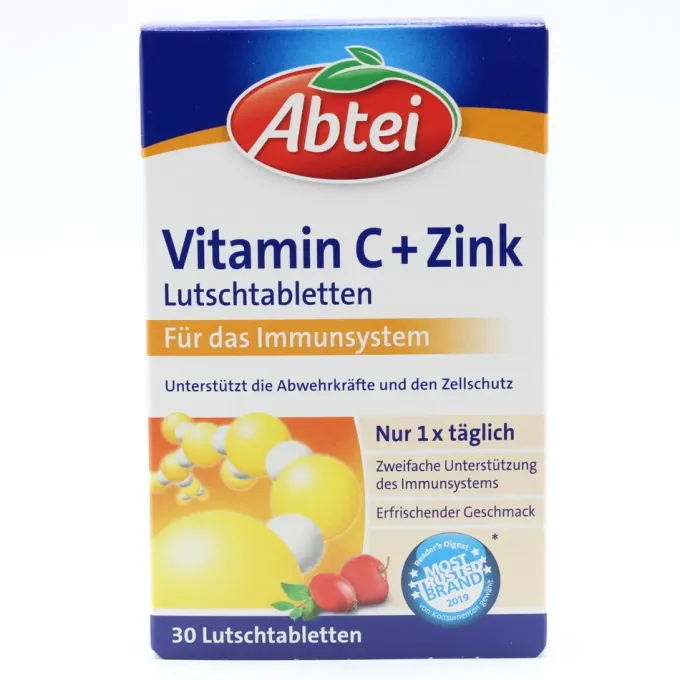 ABTEI Vitamin C plus Zink Lutschtabletten 30 Stück