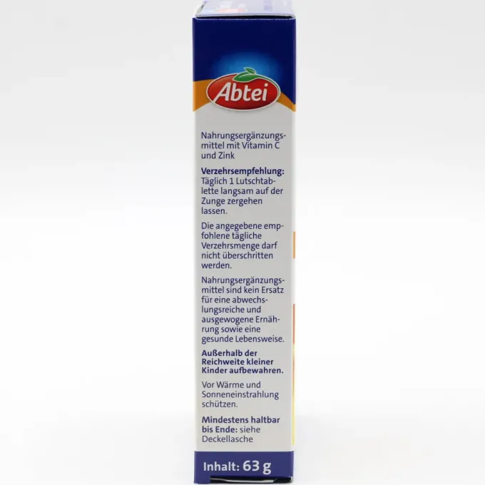 ABTEI Vitamin C plus Zink Lutschtabletten 30 Stück
