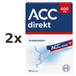 ACC direkt 600 mg Pulver zum Einnehmen im Beutel Set 2x 10St