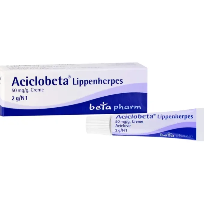 ACICLOBETA Lippenherpes Creme 2 g