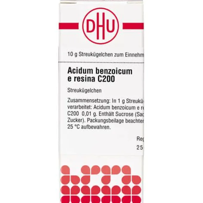 ACIDUM BENZOICUM E Resina C 200 Globuli 10 g