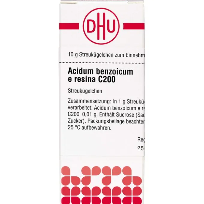 ACIDUM BENZOICUM E Resina C 200 Globuli 10 g