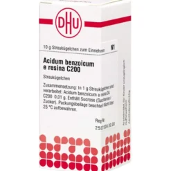 ACIDUM BENZOICUM E Resina C 200 Globuli 10 g