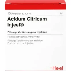 ACIDUM CITRICUM INJEEL Ampullen 10 St