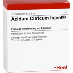 ACIDUM CITRICUM INJEEL Ampullen 10 St