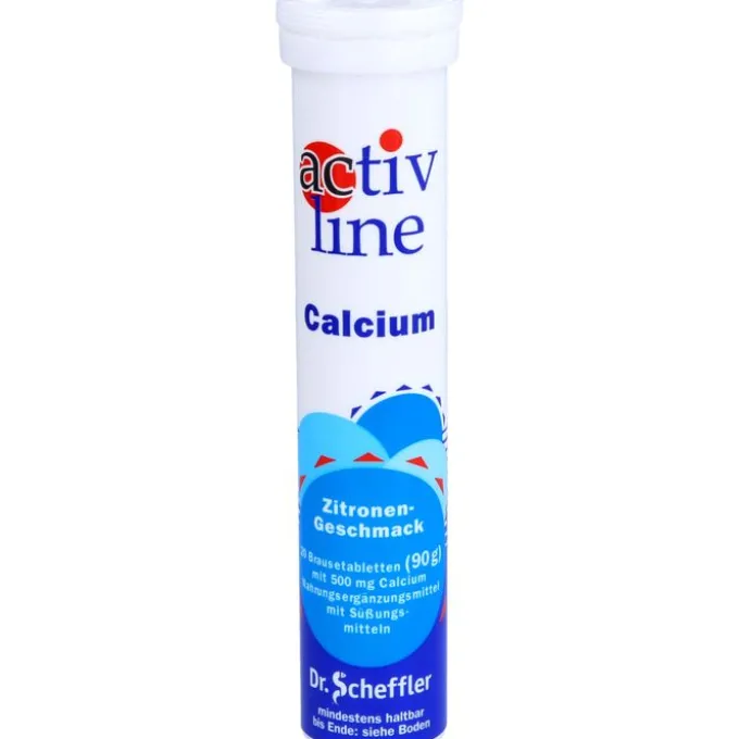 ACTIVLINE Calcium Zitrone Brausetabletten 20 Stück