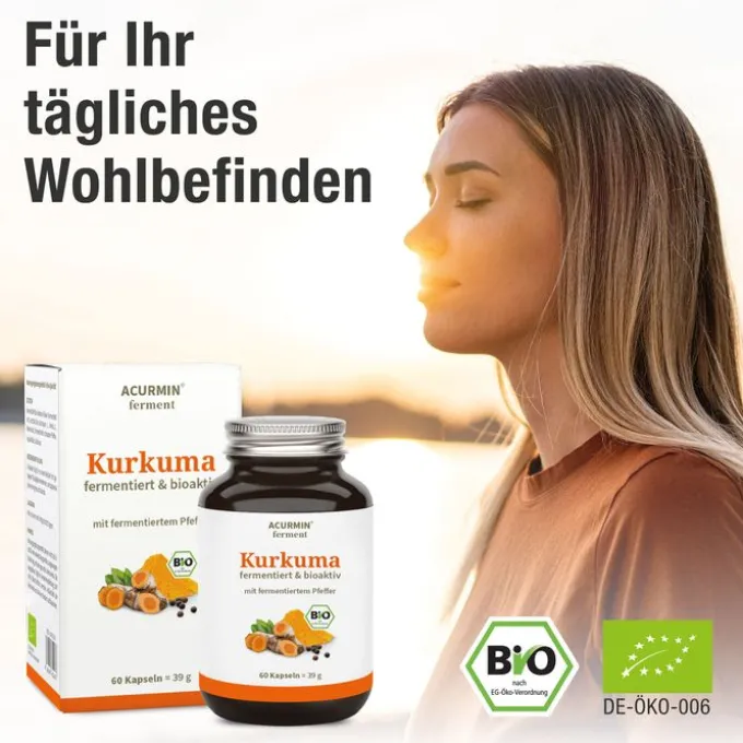 ACURMIN Ferment Kurkuma Pfeffer Kapseln 60 Stück
