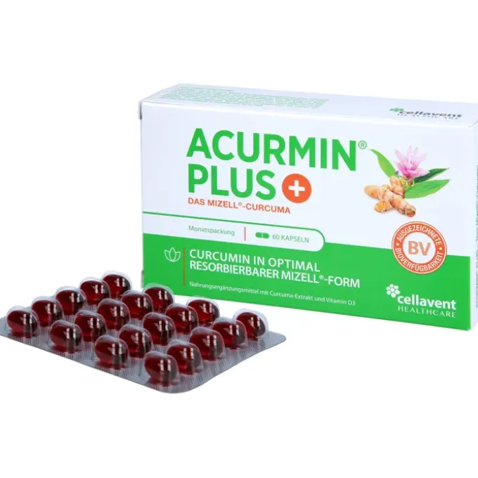 ACURMIN Plus Das Mizell-Curcuma Weichkapseln 60 Stück