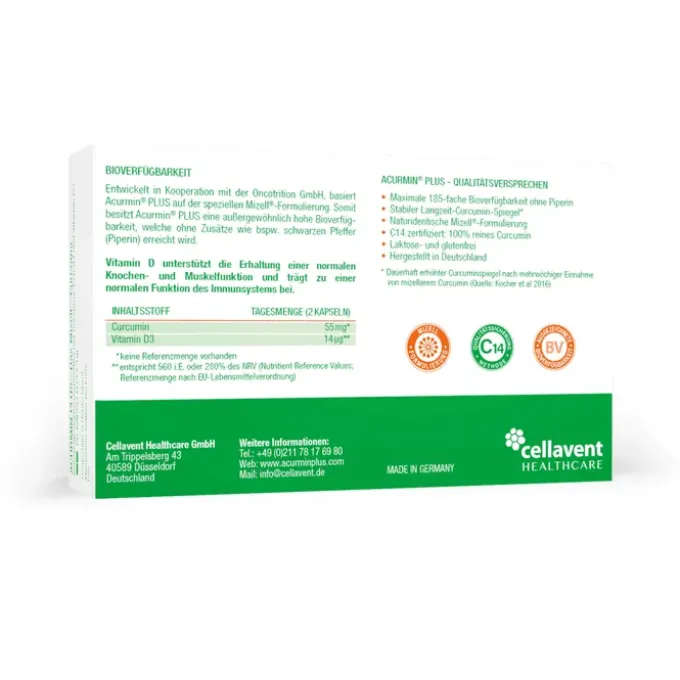 ACURMIN Plus Das Mizell-Curcuma Weichkapseln 60 Stück