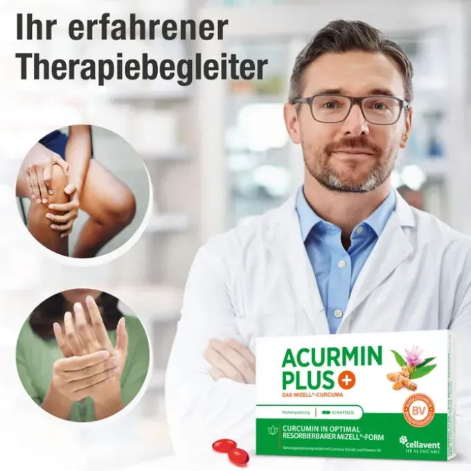 ACURMIN Plus Das Mizell-Curcuma Weichkapseln 60 Stück