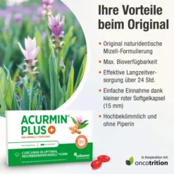 ACURMIN Plus Das Mizell-Curcuma Weichkapseln 60 Stück