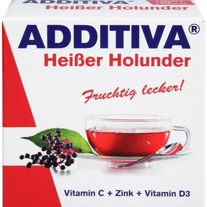 ADDITIVA heißer Holunder Pulver Sachets 10 Stück