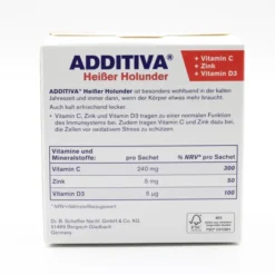ADDITIVA heißer Holunder Pulver Sachets 10 Stück