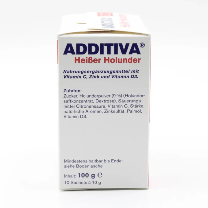 ADDITIVA heißer Holunder Pulver Sachets 10 Stück