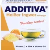 ADDITIVA heißer Ingwer+Orange Pulver Sachets 120 g
