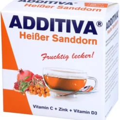 ADDITIVA heißer Sanddorn Pulver Sachets 100 g