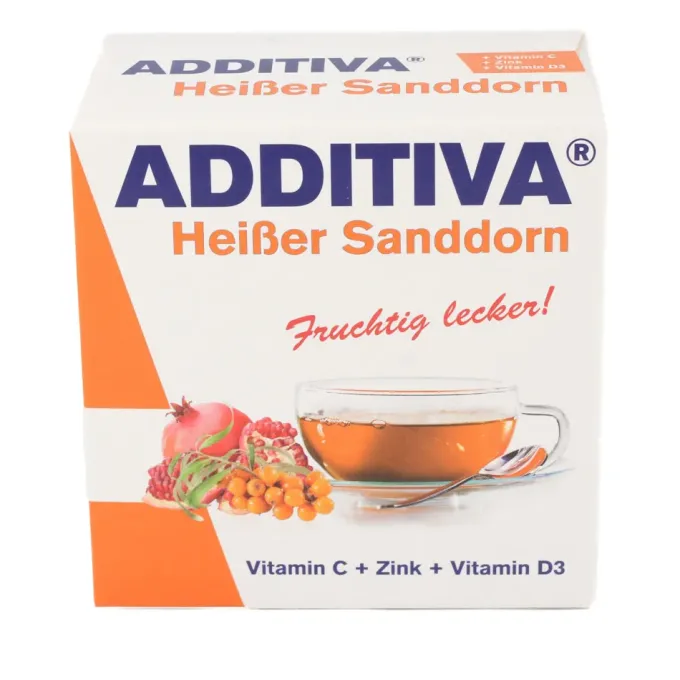 ADDITIVA heißer Sanddorn Pulver Sachets 100 g