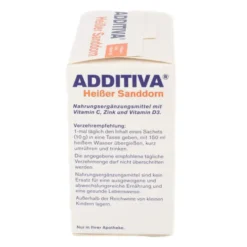 ADDITIVA heißer Sanddorn Pulver Sachets 100 g