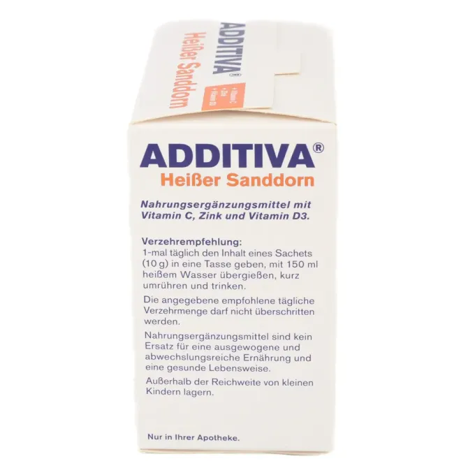 ADDITIVA heißer Sanddorn Pulver Sachets 100 g