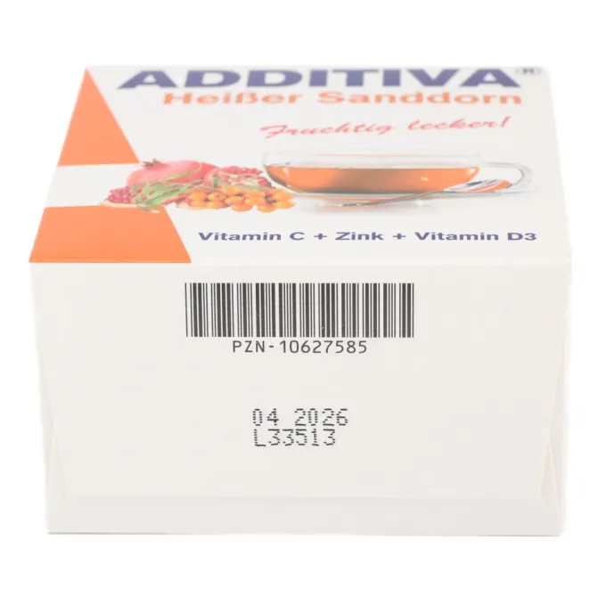 ADDITIVA heißer Sanddorn Pulver Sachets 100 g