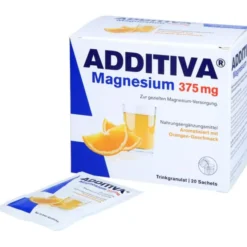 ADDITIVA Magnesium 375 mg Sachets Orange 20 Stück