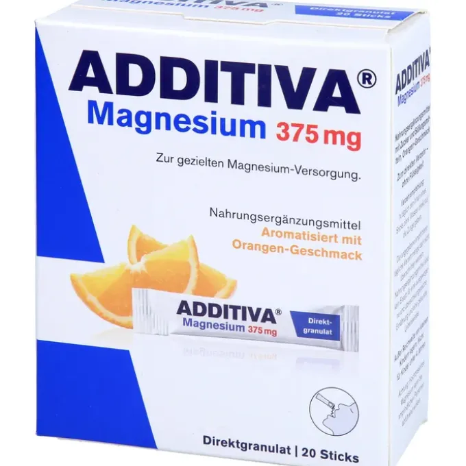 ADDITIVA Magnesium 375 mg Sticks Orange 20 Stück