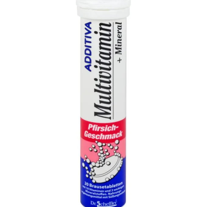 ADDITIVA Multivit.+Mineral Pfirsich R Brausetabl. 20 Stück