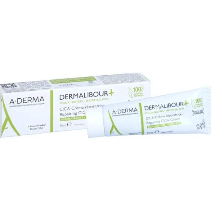 A-DERMA DERMALIBOUR+ CICA reparierende Creme 15 ml