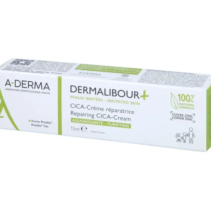 A-DERMA DERMALIBOUR+ CICA reparierende Creme 15 ml