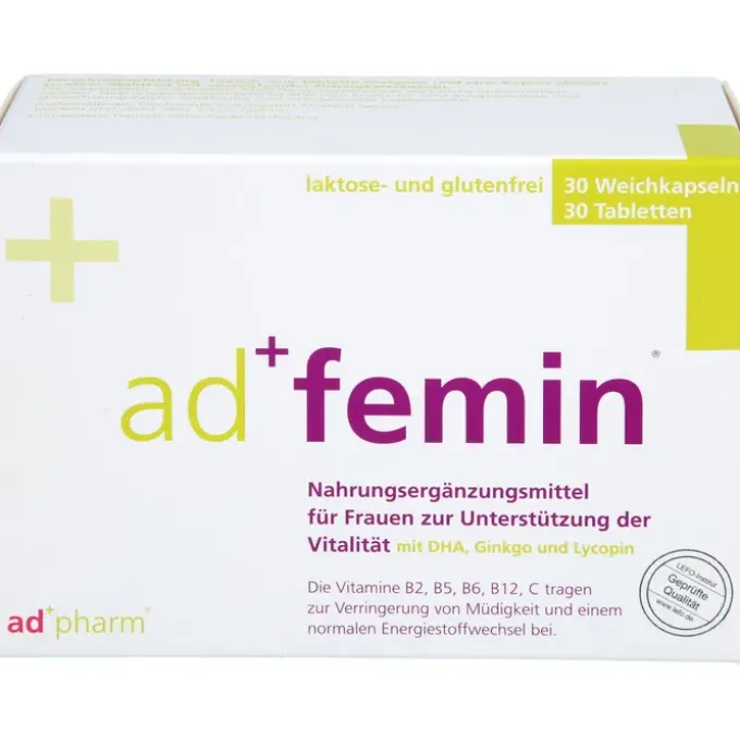 ADFEMIN Monatspackung 30 Weichkaps.+30 Tabl. 60 Stück