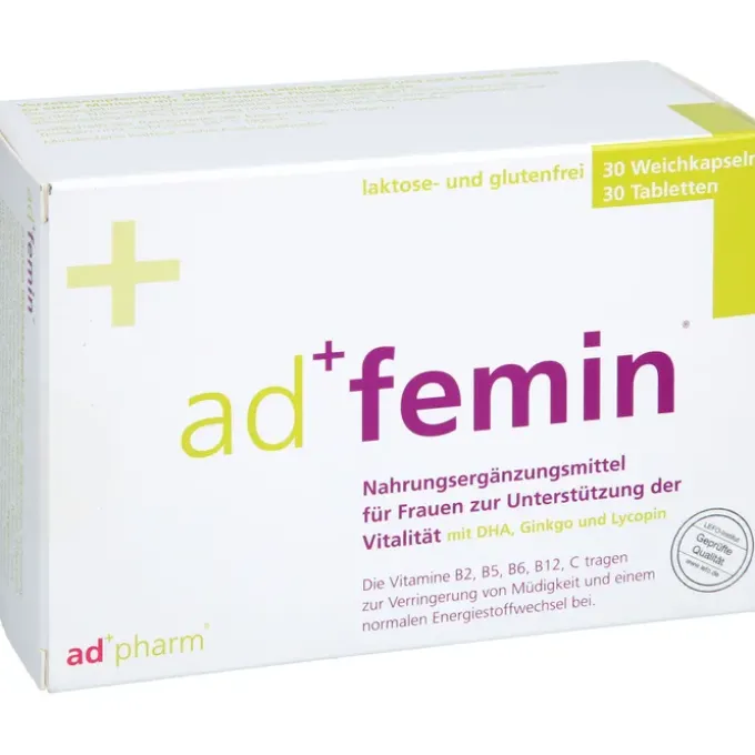 ADFEMIN Monatspackung 30 Weichkaps.+30 Tabl. 60 Stück