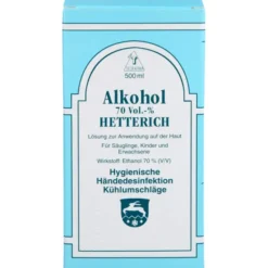 ALKOHOL 70% V/V Hetterich 500 ml