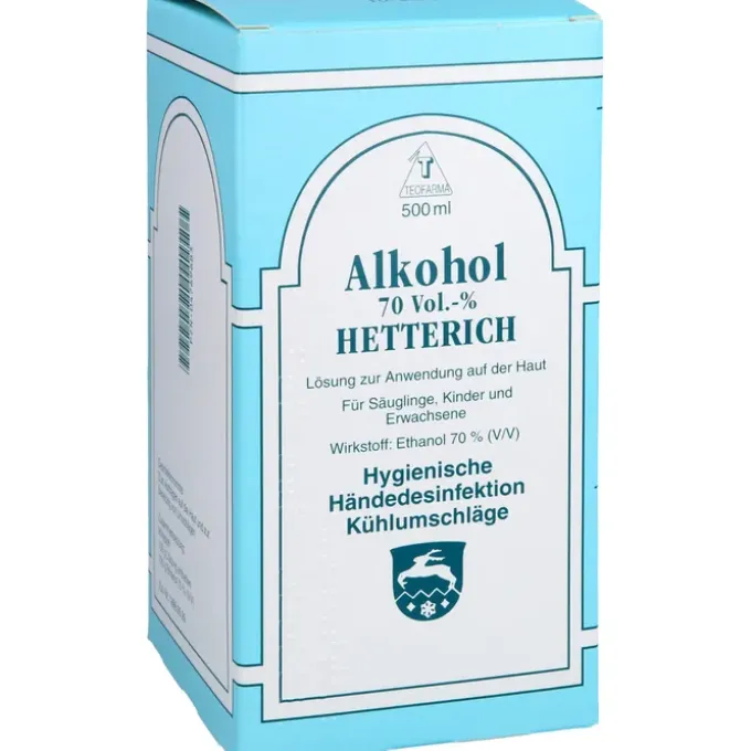 ALKOHOL 70% V/V Hetterich 500 ml