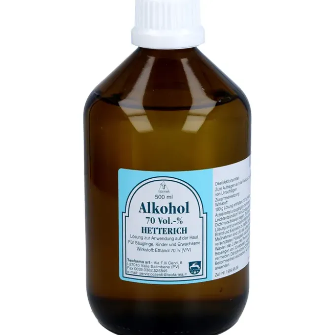 ALKOHOL 70% V/V Hetterich 500 ml