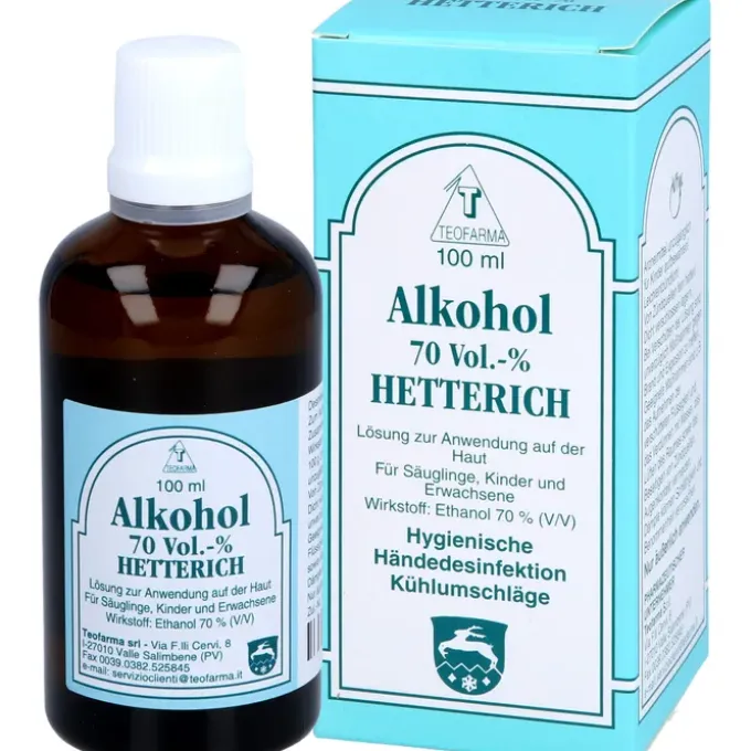 ALKOHOL 70% V/V Hetterich 100 ml