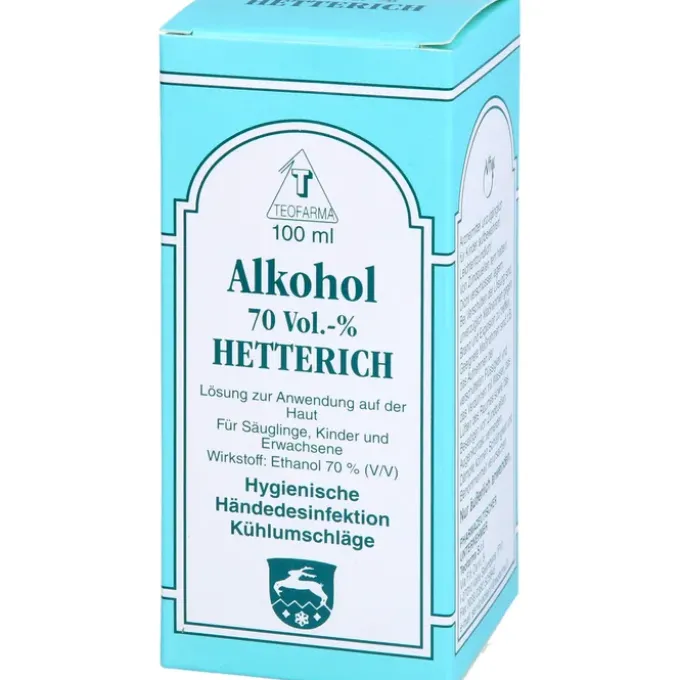 ALKOHOL 70% V/V Hetterich 100 ml