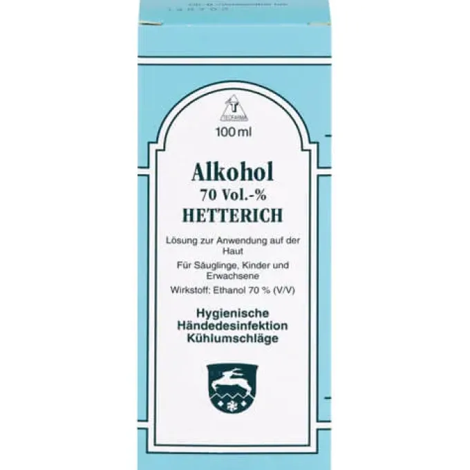 ALKOHOL 70% V/V Hetterich 100 ml